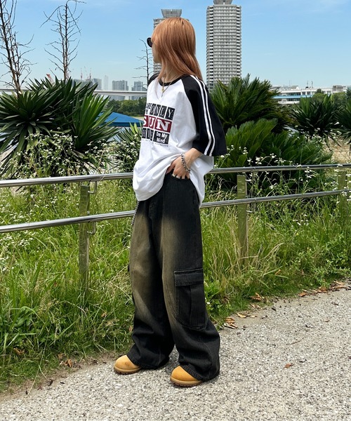 sedacle(セダクル)の「切り替えオーバーダイカーゴデニム(デニムパンツ・メンズ・パープル/ブラック/ライトブルー/ブラウン・LARGE/MEDIUM/SMALL)」の10枚目の写真