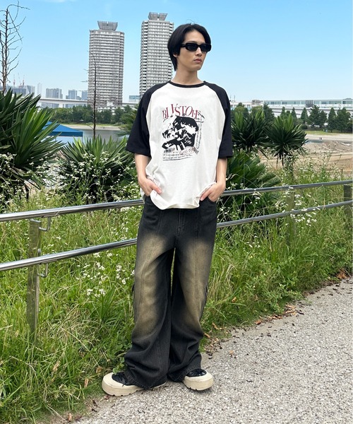 sedacle(セダクル)の「切り替えオーバーダイカーゴデニム(デニムパンツ・メンズ・パープル/ブラック/ライトブルー/ブラウン・LARGE/MEDIUM/SMALL)」の19枚目の写真