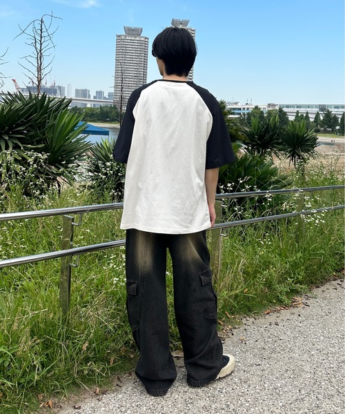 sedacle(セダクル)の「切り替えオーバーダイカーゴデニム(デニムパンツ・メンズ・パープル/ブラック/ライトブルー/ブラウン・LARGE/MEDIUM/SMALL)」の20枚目の写真