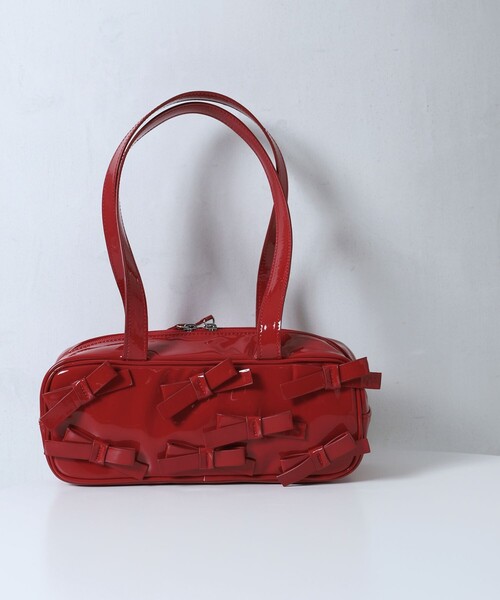 Firsthand(ファーストハンド)の「Firsthand/ファーストハンド エナメルリボンボストンバッグ / ハンドルバッグ(ボストンバッグ・レディース・ホワイト/レッド/ブラック・ONE SIZE)」の15枚目の写真