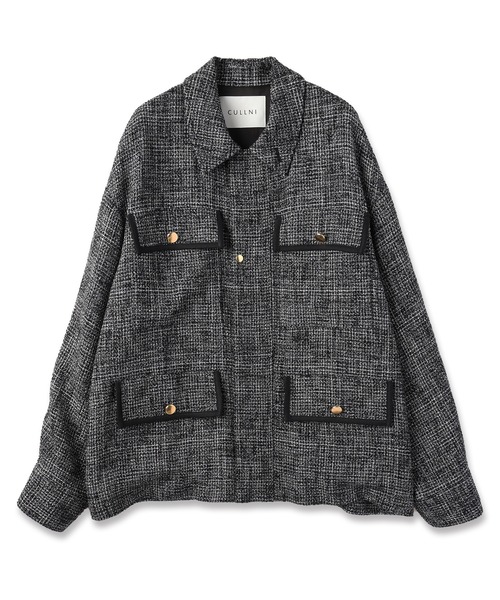 最終値下げ CULLNI ブラック ブルゾン　ベルト付き　サイズ2 CULLNI（クルニ）の「24-AW-014 / Stretch Double Cloth Big