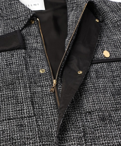 CULLNI クルニ 24-AW Butcher Tweed MA-1 CULLNI クルニ Butcher Tweed MA-1(24AW) | T.T. GARRET