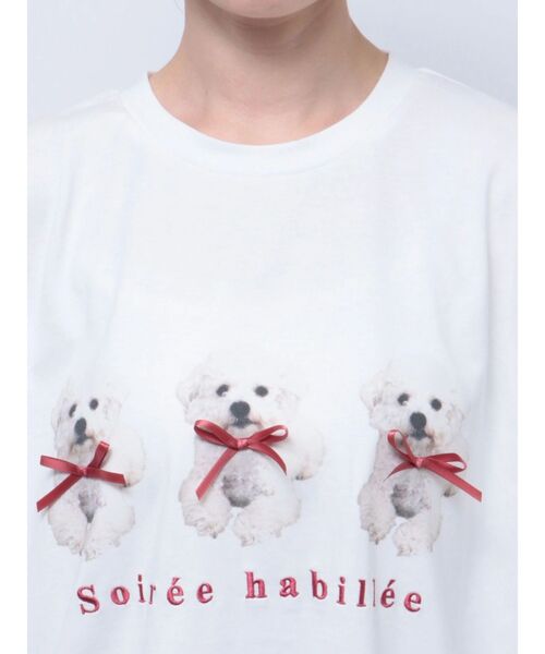 merry jenny（メリージェニー）の「ribbon puppies Tee（Tシャツ/カットソー・レディース・ブルー/オフホワイト/ピンク・FREE）」の19枚目の写真