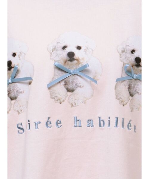 merry jenny（メリージェニー）の「ribbon puppies Tee（Tシャツ/カットソー・レディース・ブルー/オフホワイト/ピンク・FREE）」の14枚目の写真