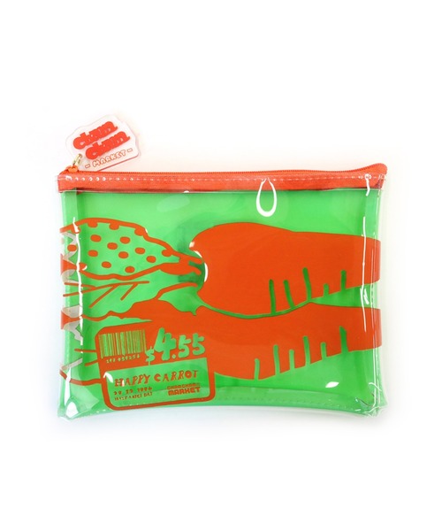 ACCOMMODE（アコモデ）の「CHAMCHAM MARKET / クリアグロッサリーポーチ（ポーチ・レディース・イエロー/オレンジ/パープル・FREE）」の21枚目の写真