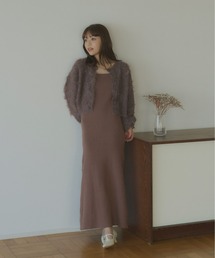 Olu. | 【omayu × Olu.】カップ付きリブキャミソールワンピース(ワンピース)