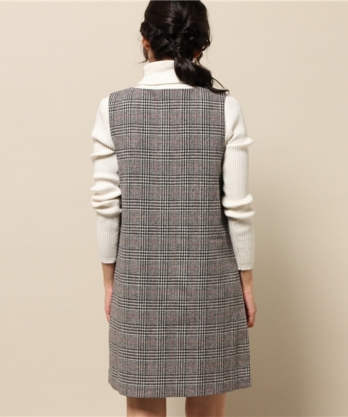 laboratory work（ラボラトリーワーク）の「グレンチェックジャンパースカート（ジャンパースカート・レディース・グレー系その他/ブラック系その他・MEDIUM）」の5枚目の写真