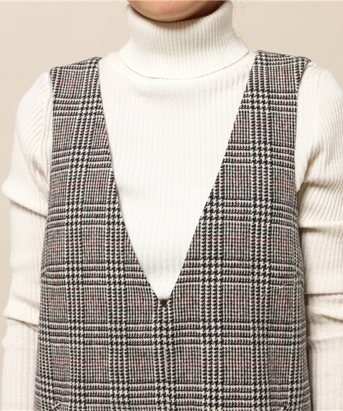 laboratory work（ラボラトリーワーク）の「グレンチェックジャンパースカート（ジャンパースカート・レディース・グレー系その他/ブラック系その他・MEDIUM）」の7枚目の写真