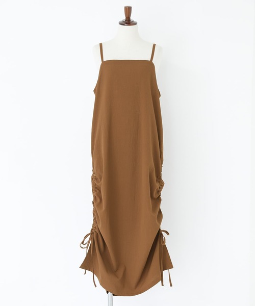 n'OrLABEL(ノアールレーベル)の「『ドロストキャミワンピース』(ワンピース・レディース・ブラック/カーキ/キャメル・1/2)」の21枚目の写真