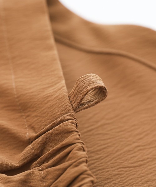 n'OrLABEL(ノアールレーベル)の「『ドロストキャミワンピース』(ワンピース・レディース・ブラック/カーキ/キャメル・1/2)」の17枚目の写真