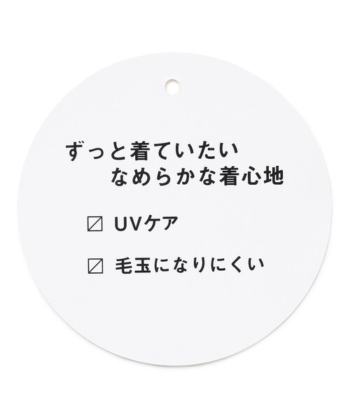 ANY（エニィ）の「マルチファンクションモックネックTシャツ（Tシャツ/カットソー・レディース・ブラック系/ダークブラウン系/ダークグリーン系/オールドローズ系/ネイビー系/アイボリー系・3/2）」の7枚目の写真