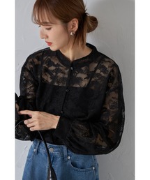 【ZOZO限定】モチーフレースシアーブラウス