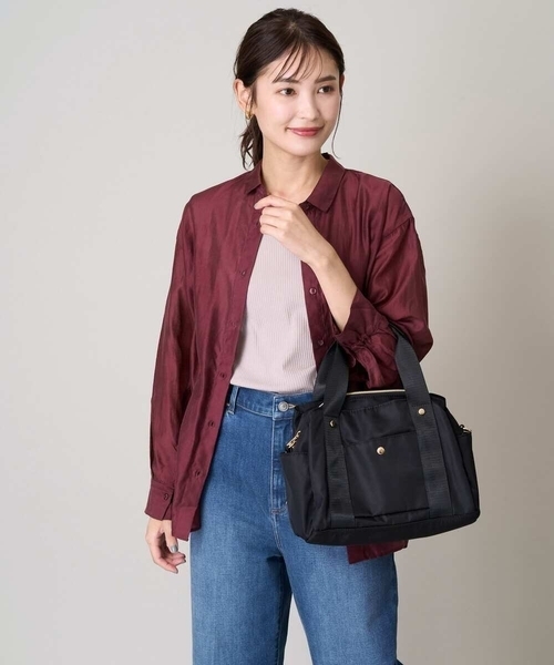 a.v.v（アーヴェヴェ）の「【2WAY】10ポケットバッグ（ショルダーバッグ・レディース・ブラック/ベージュ/ライトグレー・38）」の21枚目の写真