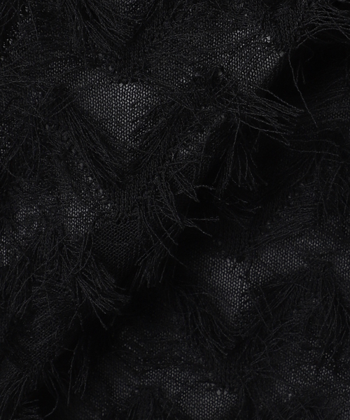 JOURNAL STANDARD relume（ジャーナルスタンダード　レリューム）の「《WEB限定追加》フリンジベスト（ベスト・レディース・ブラック・FREE）」の3枚目の写真