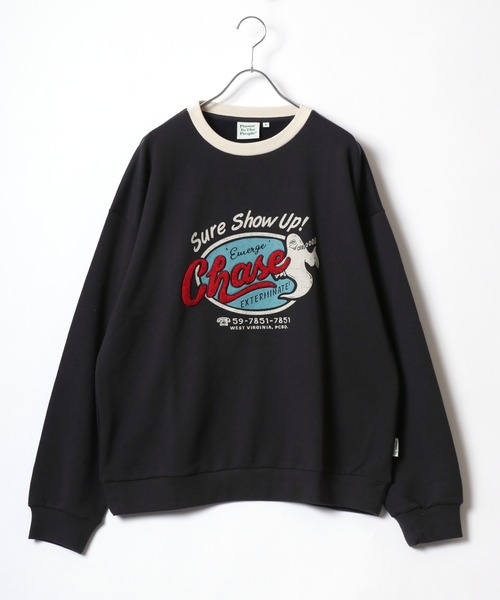 タイトブース ターゲット刺繍 スウェット トレーナー 黒 サイズL タイトブース ターゲット刺繍 スウェット トレーナー 黒 サイズL