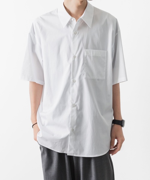 ATTACHMENT（アタッチメント）の「170/2 スビン ブロードS/Sシャツ / 170/2 SVIN BROAD S/S SHIRT（シャツ/ブラウス・メンズ・ホワイト/ブルー/ブラック・1/2/3）」の2枚目の写真