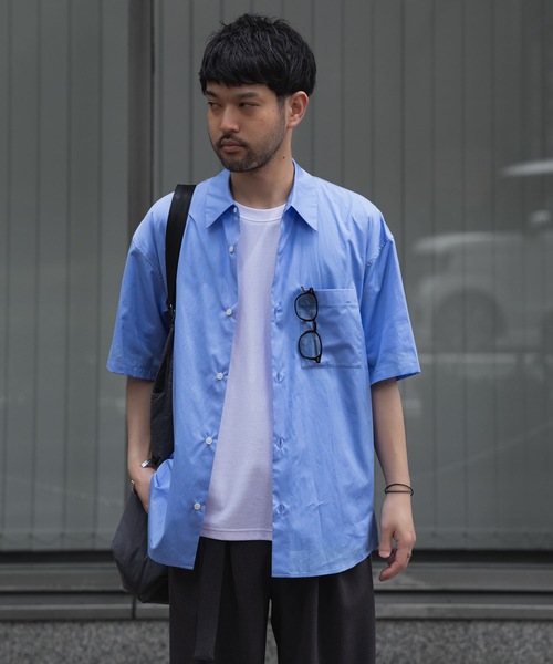 ATTACHMENT（アタッチメント）の「170/2 スビン ブロードS/Sシャツ / 170/2 SVIN BROAD S/S SHIRT（シャツ/ブラウス・メンズ・ホワイト/ブルー/ブラック・1/2/3）」の5枚目の写真