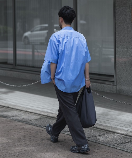 ATTACHMENT（アタッチメント）の「170/2 スビン ブロードS/Sシャツ / 170/2 SVIN BROAD S/S SHIRT（シャツ/ブラウス・メンズ・ホワイト/ブルー/ブラック・1/2/3）」の8枚目の写真