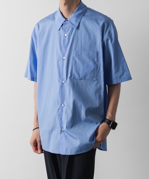 ATTACHMENT（アタッチメント）の「170/2 スビン ブロードS/Sシャツ / 170/2 SVIN BROAD S/S SHIRT（シャツ/ブラウス・メンズ・ホワイト/ブルー/ブラック・1/2/3）」の11枚目の写真