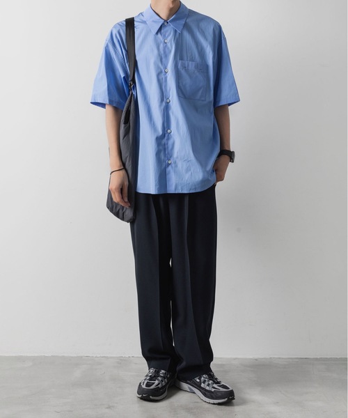 ATTACHMENT（アタッチメント）の「170/2 スビン ブロードS/Sシャツ / 170/2 SVIN BROAD S/S SHIRT（シャツ/ブラウス・メンズ・ホワイト/ブルー/ブラック・1/2/3）」の18枚目の写真