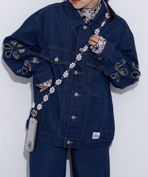 HELLO.SANFRANCISCO（ハローサンフランシスコ）の「【HELLO.SANFRANCISCO/ハローサンフランシスコ】フラワービーズスマホショルダー（スマホグッズ・キッズ・ホワイト/ピンク/イエロー・ONE SIZE）」の10枚目の写真