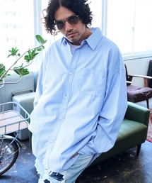 ms5811-ap embroidery looose shirt シャツ