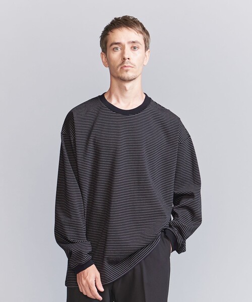 BEAUTY&YOUTH UNITED ARROWS（ビューティーアンドユースユナイテッドアローズ）の「ミジンボーダー ロングスリーブ Tシャツ（Tシャツ/カットソー・メンズ・ホワイト/ネイビー/ダークグレー・S/M/L/XL）」の5枚目の写真