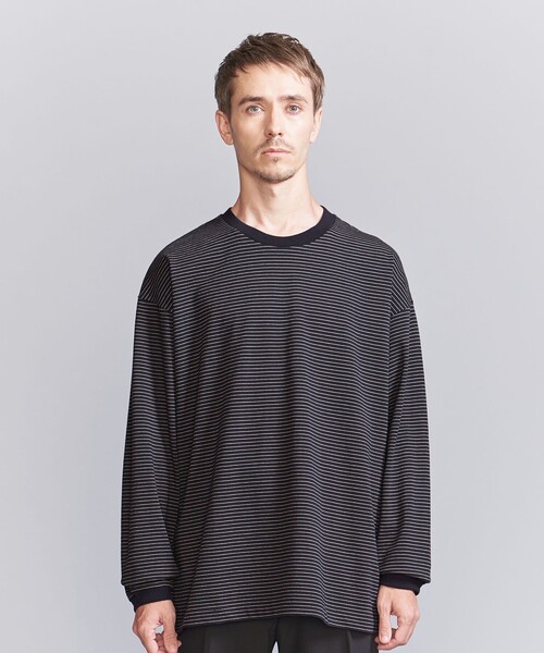 BEAUTY&YOUTH UNITED ARROWS（ビューティーアンドユースユナイテッドアローズ）の「ミジンボーダー ロングスリーブ Tシャツ（Tシャツ/カットソー・メンズ・ホワイト/ネイビー/ダークグレー・S/M/L/XL）」の12枚目の写真