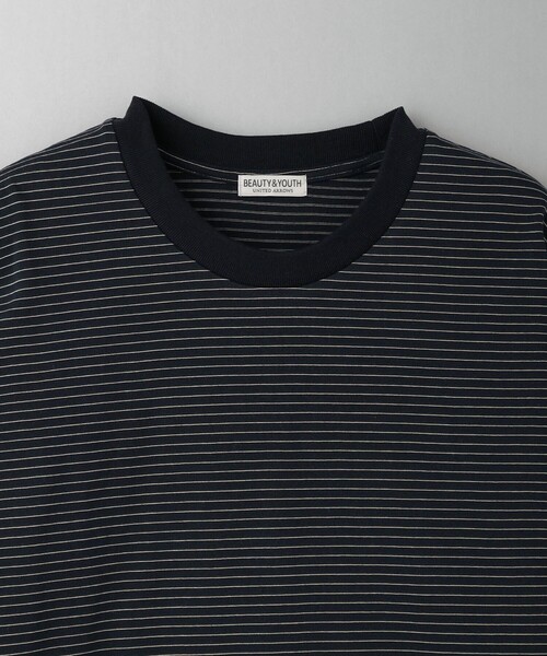 BEAUTY&YOUTH UNITED ARROWS（ビューティーアンドユースユナイテッドアローズ）の「ミジンボーダー ロングスリーブ Tシャツ（Tシャツ/カットソー・メンズ・ホワイト/ネイビー/ダークグレー・S/M/L/XL）」の18枚目の写真