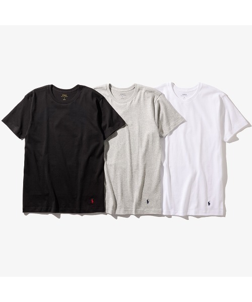 POLO RALPH LAUREN UNDERWEAR(ポロラルフローレンアンダーウェア)の「POLO RALPH LAUREN/ポロラルフローレン/クラシックフィット クルーネックアンダーシャツ(Tシャツ/カットソー・メンズ・グレー/ブラック/ホワイト・L/M/S)」の18枚目の写真