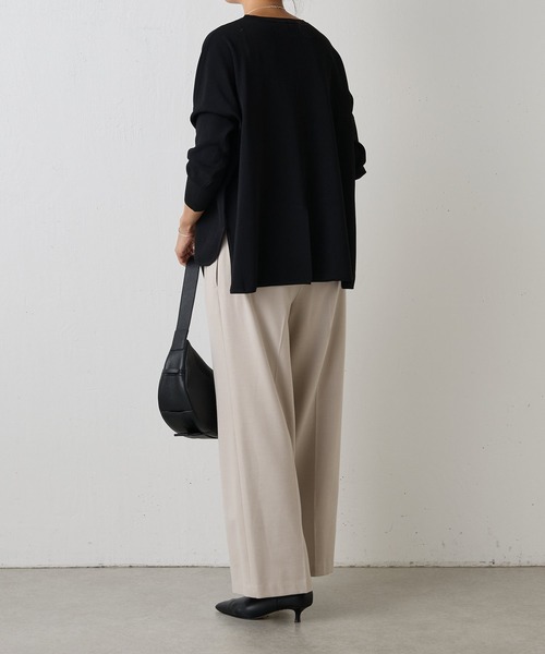 BEARDSLEY（ビアズリー）の「サラッとニット（ニット/セーター・レディース・キャメル/ブラック/ライトグレー・FREE）」の19枚目の写真