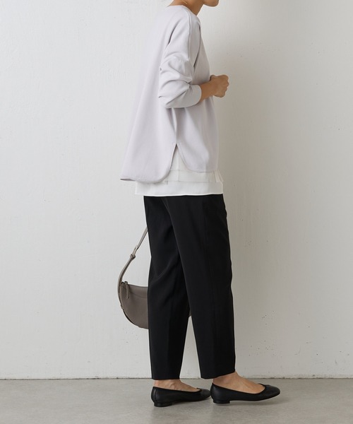 BEARDSLEY（ビアズリー）の「サラッとニット（ニット/セーター・レディース・キャメル/ブラック/ライトグレー・FREE）」の9枚目の写真