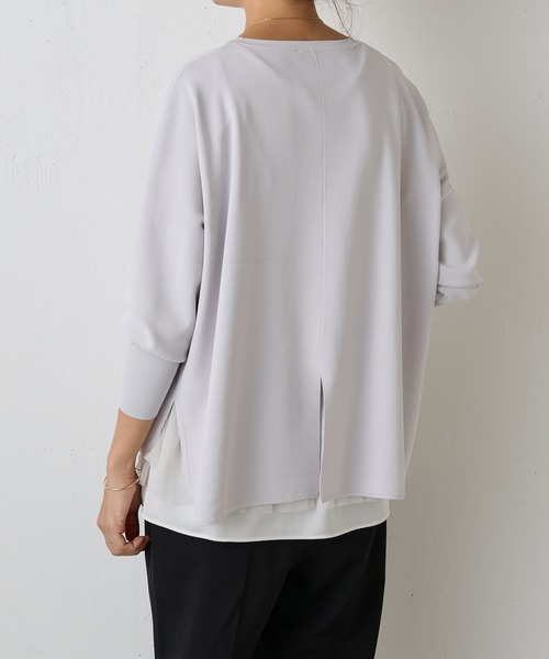 BEARDSLEY（ビアズリー）の「サラッとニット（ニット/セーター・レディース・キャメル/ブラック/ライトグレー・FREE）」の12枚目の写真