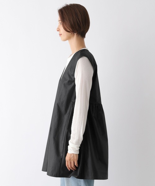 LEPSIM（レプシィム）の「切り替えベストチュニックワンピース　150236（ワンピース・レディース・カーキブラウン/ブラック/チャコールグレー/ライトカーキ・FREE）」の15枚目の写真