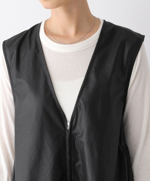 LEPSIM（レプシィム）の「切り替えベストチュニックワンピース　150236（ワンピース・レディース・カーキブラウン/ブラック/チャコールグレー/ライトカーキ・FREE）」の17枚目の写真