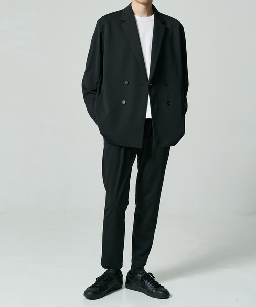 THE PERMANENT EYE(ザパーマネントアイ)の「Light Matte Stretch Jersey Tapered Pants(スラックス・メンズ・ブラック/オリーブ・44)」の4枚目の写真