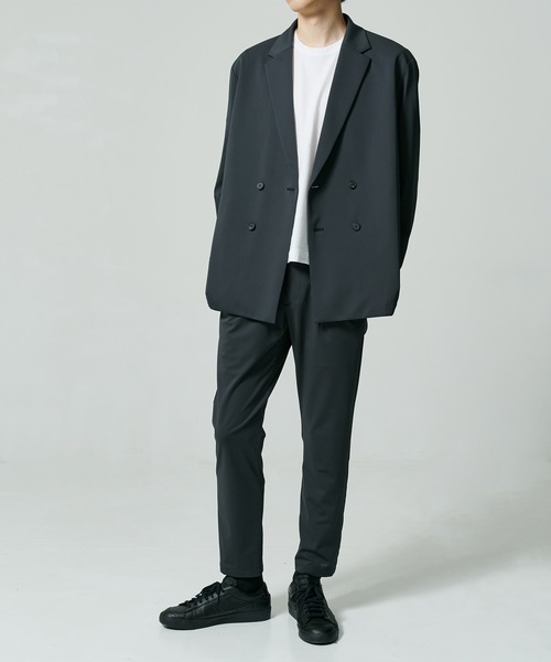 THE PERMANENT EYE(ザパーマネントアイ)の「Light Matte Stretch Jersey Tapered Pants(スラックス・メンズ・ブラック/オリーブ・44)」の6枚目の写真