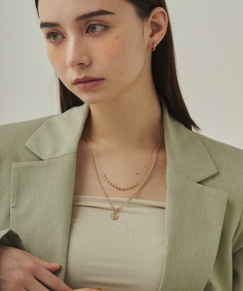 ciite'(シーテ)の「2連コインネックレス(ネックレス・レディース・ゴールド/シルバー・FREE)」の8枚目の写真