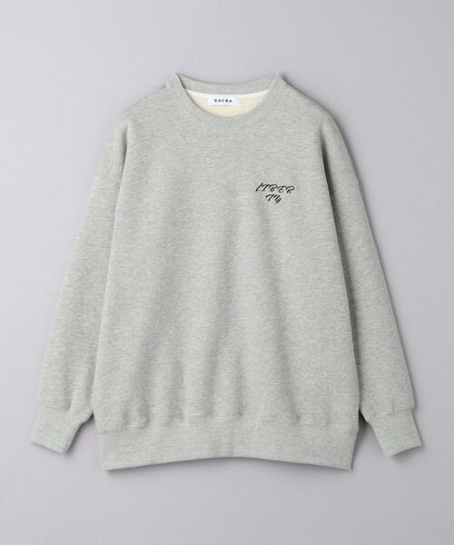 SACRA（サクラ）の「＜SACRA＞エンブロイダリー スウェット