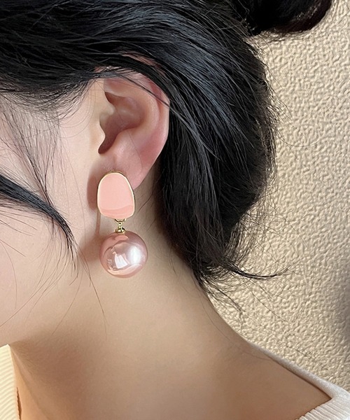 Lace Ladies(レースレディース)の「パール デザイン バラエティ ドレス ピアス(ピアス(両耳用)・レディース・ゴールド/ホワイト/ピンク/グレー・FREE)」の15枚目の写真