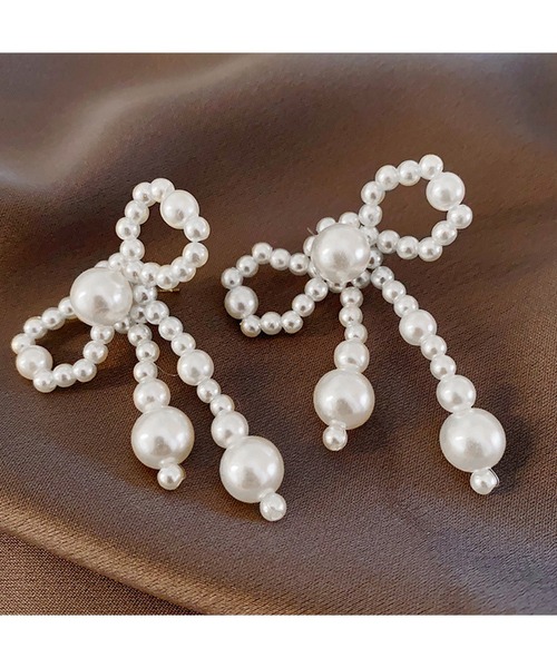Lace Ladies(レースレディース)の「パール デザイン バラエティ ドレス ピアス(ピアス(両耳用)・レディース・ゴールド/ホワイト/ピンク/グレー・FREE)」の19枚目の写真