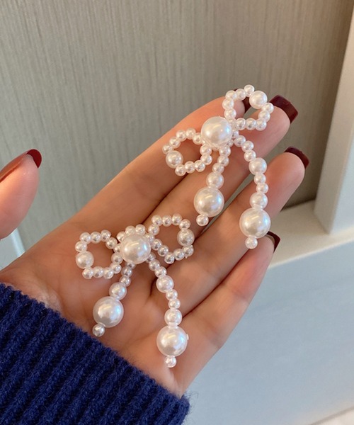 Lace Ladies(レースレディース)の「パール デザイン バラエティ ドレス ピアス(ピアス(両耳用)・レディース・ゴールド/ホワイト/ピンク/グレー・FREE)」の20枚目の写真