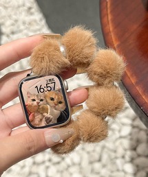 LUON（ルオン）の「LUON / Apple Watch Band /  もこもこ ふわふわ ブレスレット  アップルウォッチ バンド（デジタル腕時計）」