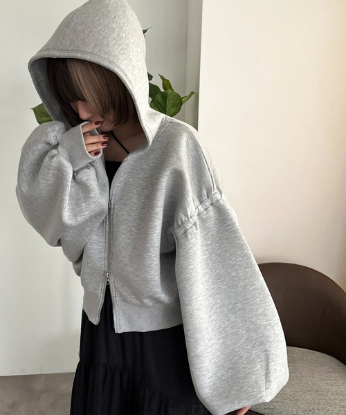 セール】WZIP袖ボリュームパーカー【ZOZOTOWN限定アイテム】（パーカー