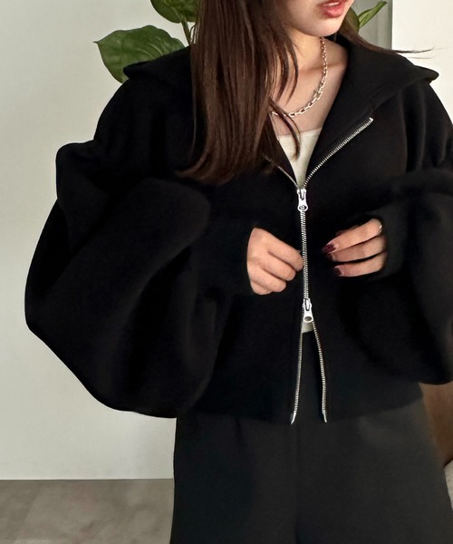 セール】WZIP袖ボリュームパーカー【ZOZOTOWN限定アイテム】（パーカー