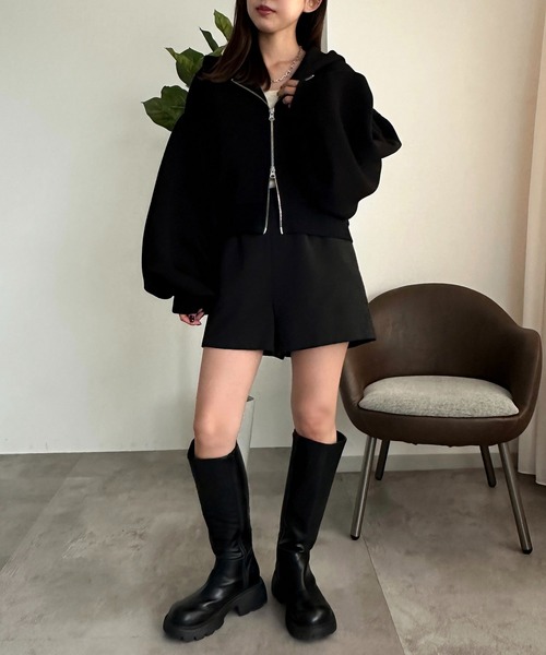 セール】WZIP袖ボリュームパーカー【ZOZOTOWN限定アイテム