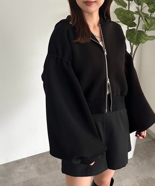 セール】WZIP袖ボリュームパーカー【ZOZOTOWN限定アイテム