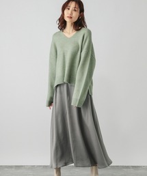 GLOBAL WORK | HugmeVネックプルオーバー＊スカートSET/137620(パンツドレス)