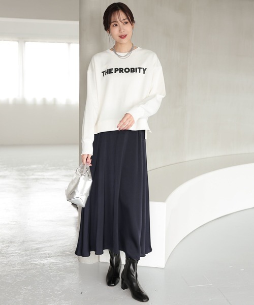 2024SS archivio プルオーバー＆スカート GLOBAL WORK（グローバルワーク）の「HugmeVネックプルオーバー