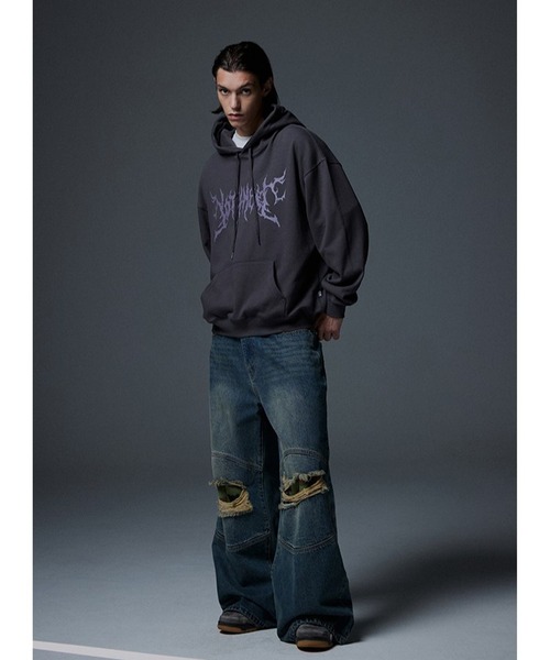 NOT4NERD(ノットフォーナード)の「【UNISEX】 NOT4NERD/Offshootフード(裏起毛)(スウェット・レディース・グリーン/チャコール/ボルドー・X-LARGE/LARGE/MEDIUM)」の5枚目の写真